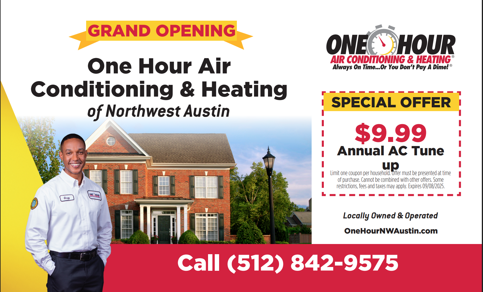 $9.99 grand opening coupon